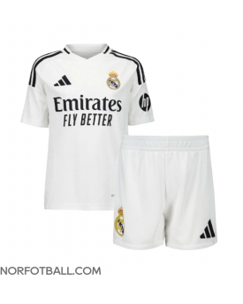 Billige Fotballdrakt Real Madrid Replika Hjemmedraktsett Barn 2024-25 Kortermet (med bukser)
